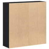 Book Cabinet Black Oak 98x29x97.5 cm Engineered Wood 862472