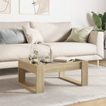 ZNTS Coffee Table with Infinity LED Sonoma Oak 70x53x30 cm 847632