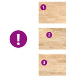 Kitchen Worktop 80x63.5x4 cm Solid Wood Oak Rectangular 4009003