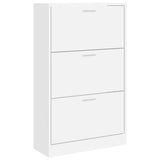 Shoe Cabinet White 63x24x103 cm Engineered Wood 342550