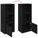 Bookcase Black Oak 31x24x77 cm Engineered Wood 860329