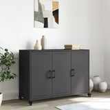 Sideboard Black 100.5x39x72 cm Steel 846680