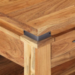 Coffee Table 110x52x45 cm Solid Acacia Wood 282751