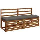2-Piece Bench Cushions VUGHT 2 pcs 100% Polyester Grey 952001