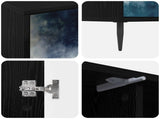 TV Cabinet RAALTE 102 x 33 x 51 cm Black Oak Engineered Wood 8007052