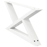 Coffee Table Legs 2 pcs White 70x cm Steel 4012693