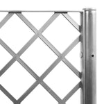 ZNTS Garden Planter with Trellis Light Grey 40x40x142 cm PP 367917