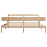 Bed Frame without Mattress 180x200 cm Super King Solid Wood Pine 3306625