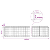 Gabion with 3.5 mm Wire and 10x10 cm Mesh 1150x50x50 cm 3463289