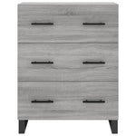 Highboard Grey Sonoma 69.5x34x180 cm Engineered Wood 3195873