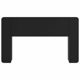Headboard Cabinet Black 135 x 18.5 x 80 cm Engineered Wood 8001202