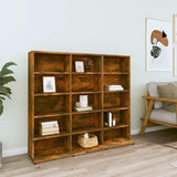 CD Cabinet Smoked Oak 100x23x89.5 cm Engineered Wood 815483