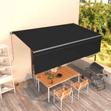 Manual Retractable Awning with Blind 5x3m Anthracite 3069459