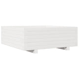 Garden Planter White 70x70x26.5 cm Solid Wood Pine 847304