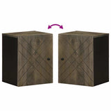 Wall-mounted Bathroom Cabinet Black 38x33x48 cm Solid Wood Mango 4017704