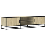 TV Cabinet Sonoma Oak 160x35x41 cm Engineered Wood and Metal 848845