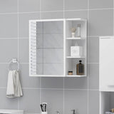 803308 Bathroom Mirror Cabinet White 62,5x20,5x64 cm Engineered Wood