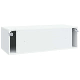 Wall-Mounted TV Cabinet White 98 x 41 x 30 cm Engineered Wood 898695
