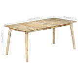 Dining Table 180x90x76 cm Solid Mango Wood 282720
