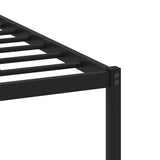 Metal Bed Frame without Mattress Smoked Oak 200x200 cm 3301350