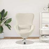 Egg Chair Cream 63 x 73 x 90 cm Velvet 42002733