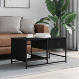 Coffee Table Black 85.5x51x45 cm Engineered Wood 835339