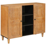 Sideboard 90 x 33 x 75 cm Solid Mango Wood 4018108
