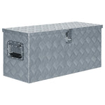 ZNTS Aluminium Box 80x30x35 cm Silver 142939