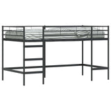 Kids'Loft Bed Frame Black 90 x 200 cm Steel 42020762