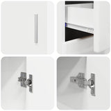 Sideboard with Door FLORIN High Gloss White 88.5 x 30.5 x 73 cm 880315
