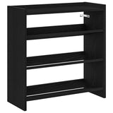 Shoe Rack Black 60x25x62 cm Engineered Wood 859888