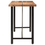 ZNTS Bar Table 180x70x107 cm Solid Wood Acacia and Iron 356378