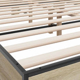 Bed Frame without Mattress Sonoma Oak 150x200 cm King Size 3280188