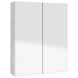 Bathroom Mirror Cabinet 60x15x75 cm MDF Concrete Grey 331528