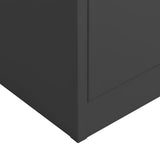 Locker Cabinet Anthracite Steel Locker Cabinet Rectangular 335973