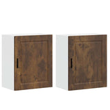 Kitchen Wall Cabinets 2 pcs Porto Smoked Oak Engineered Wood 854048