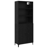 Highboard Black Oak 69.5 x 32.5 x 180 cm Engineered Wood 3332504