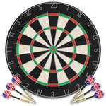 ZNTS Professional Dart Set with Dartboard Sisal Steel 91459