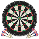 ZNTS Professional Dart Set with Dartboard Sisal Steel 91459