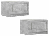 TV Cabinet Concrete Grey Engineered Wood 897778