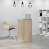 Reception Desk Sonoma Oak 55x50x103.5 cm Engineered Wood 859017
