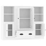 Highboards 3 pcs White Engineered Wood 3185319