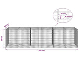 Gabion with 5 mm Wire and 5x10 cm Mesh 300x100x100 cm 3464832