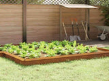 Snail Fence 16 pcs Rusty 100 x 3.5 x 25 cm Weathering Steel 874866