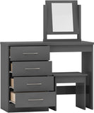 ZNTS Nevada 4 Drawer Dressing Table Set 100-105-021