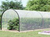 Clear Tarpaulin with Eyelets 10x10 m Polyethylene 4018536
