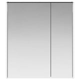 Bathroom Mirror Cabinet Black Oak 63.5 x 15.5 x 70 cm 889240