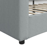 Day Bed without Mattress Light Grey 90x190 cm Single Fabric 354196