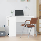 Desk White 100x55x75 Engineered Wood 823024