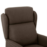 Massage Chair with Cushion Brown 93.5 x 67.5 x 101.5 cm Fabric 348353
